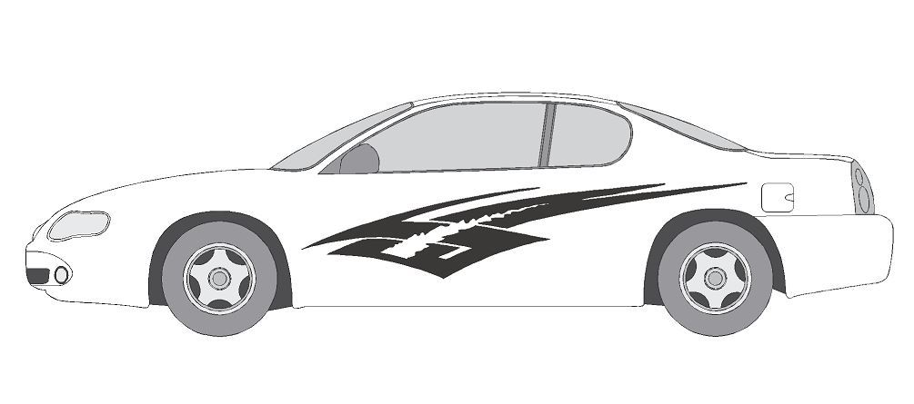 VINYL GRAPHIC #A1151 DECAL VEHICLE CAR TRUCK CROSS OVER SUV VAN SEMI MODERN AUTO