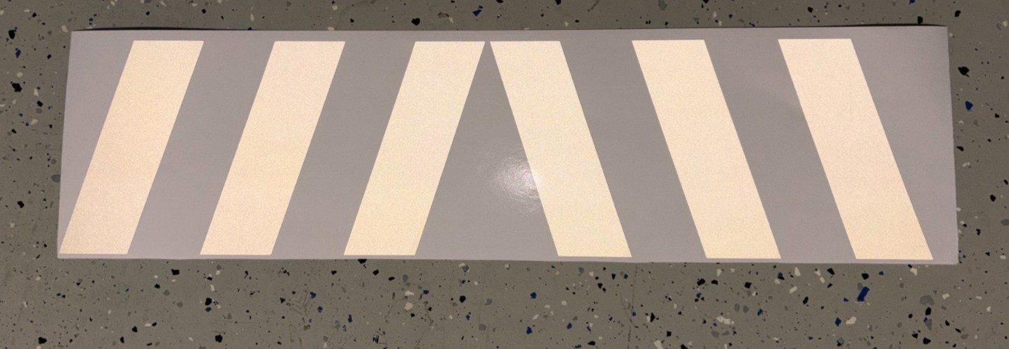 Chevron Reflective Car Decal (1 Left and 1 Right) Various Colors 12″x6″ By SSMG