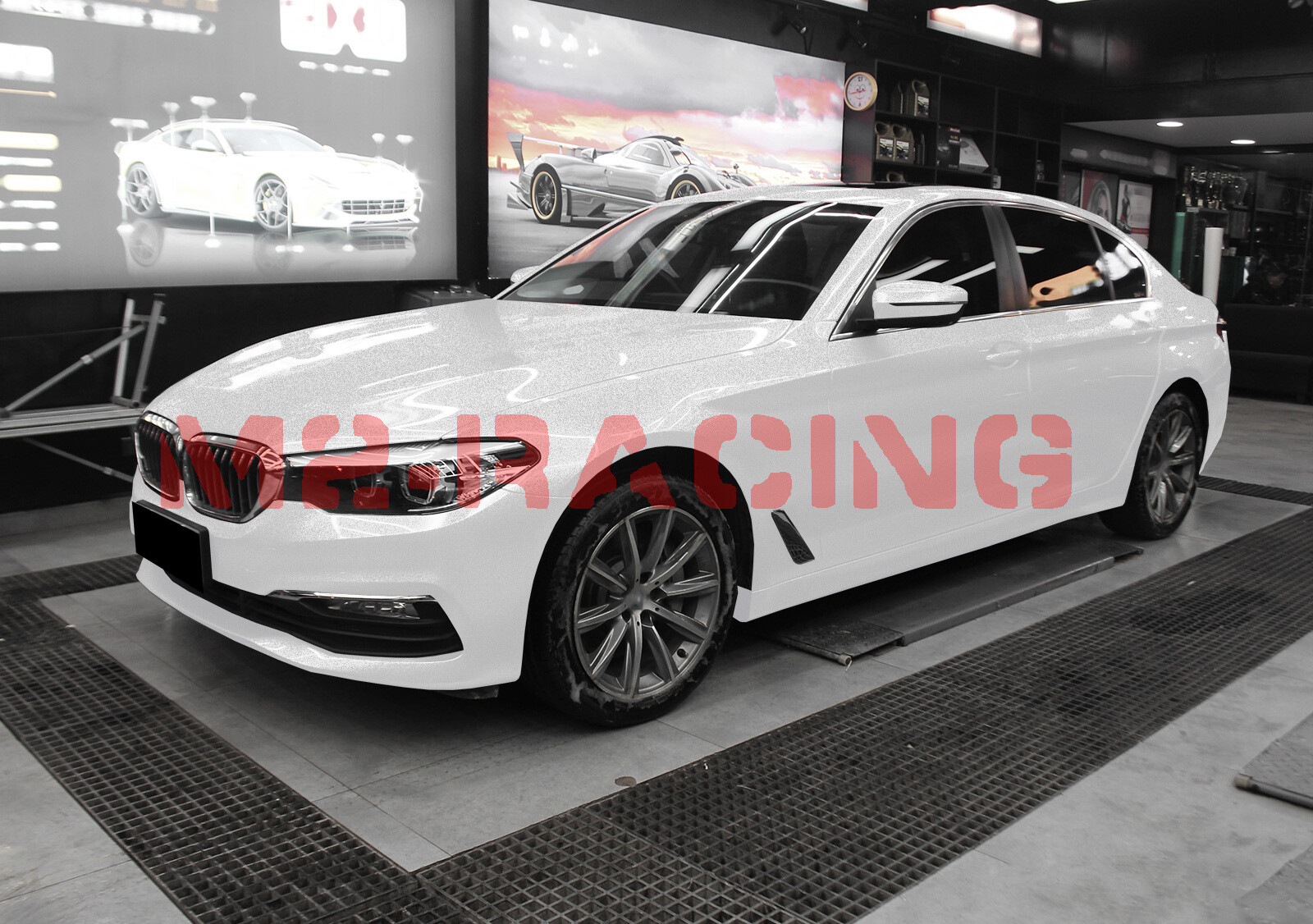 High Gloss Glitter White Sparkle Metallic Premium Car Vinyl Wrap Sticker Decal
