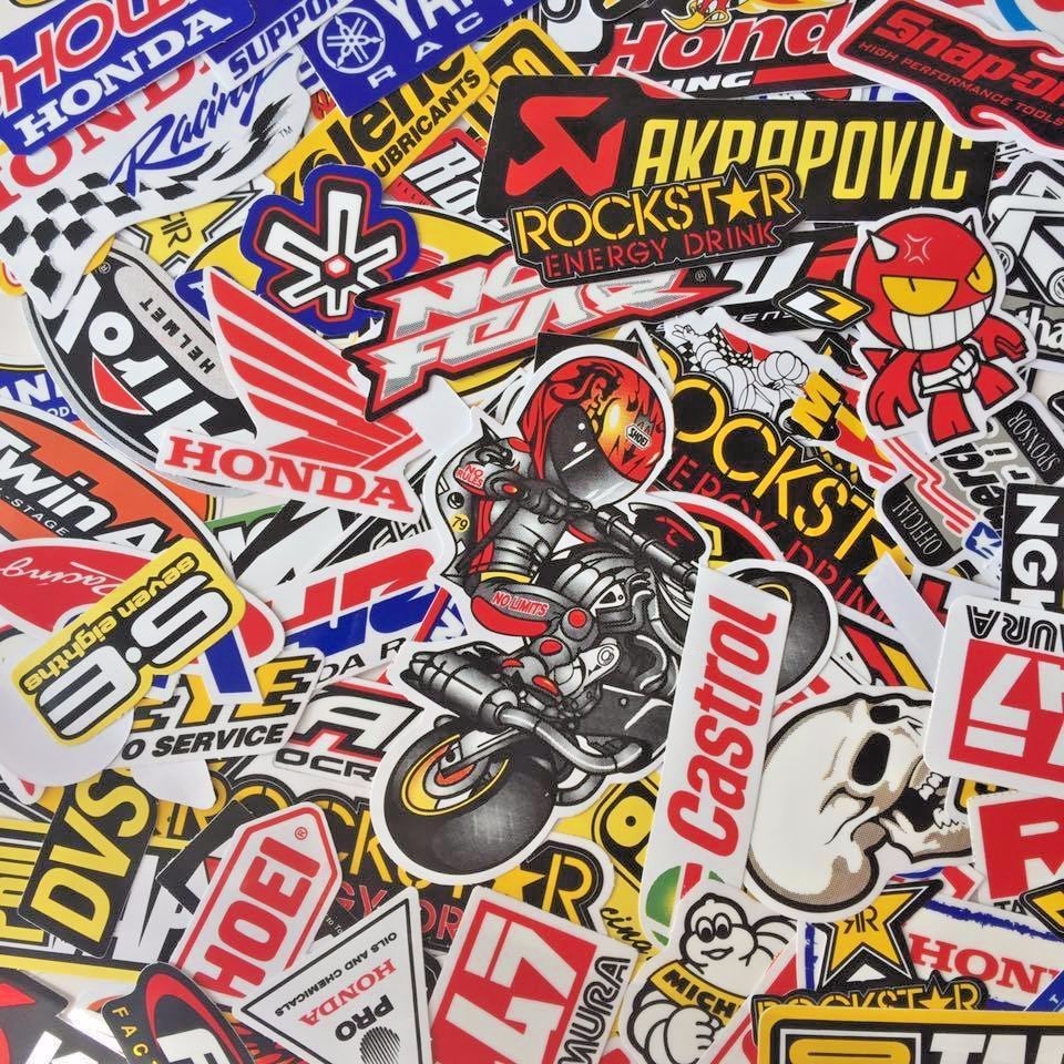 MIXED RANDOM STICKER DECAL BIKE RACING CAR ATV HELMET MOTORCROSS DIRT