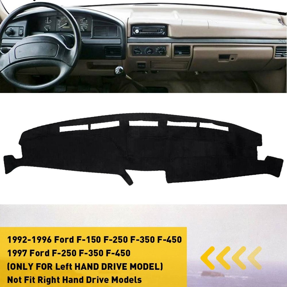 Dash Mat For 92-96 Ford F150 F250 F350 F450 Sun Shade Pad Car Dashboard Cover A