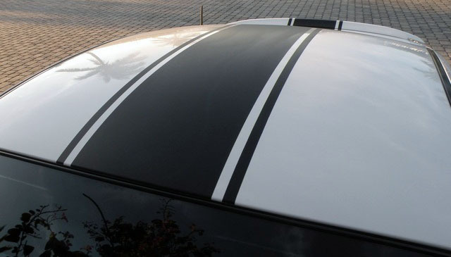 16″ center Racing Rally Stripe graphic fits ANY Model 2010-2023 Ford Mustang
