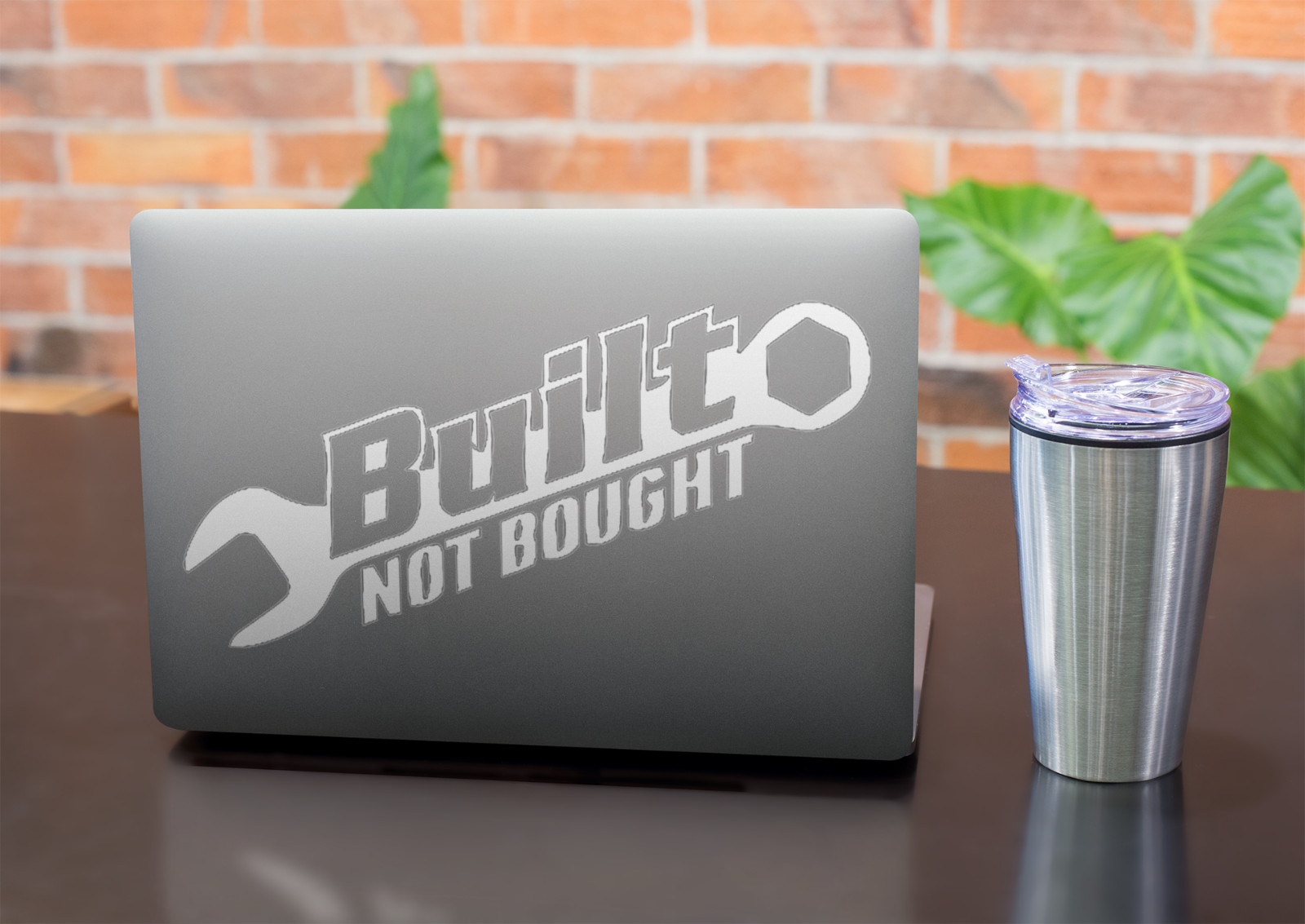 Built Not Bought Car Window Vinyl Decal Toolbox Graphic Laptop Bumper Sticker
