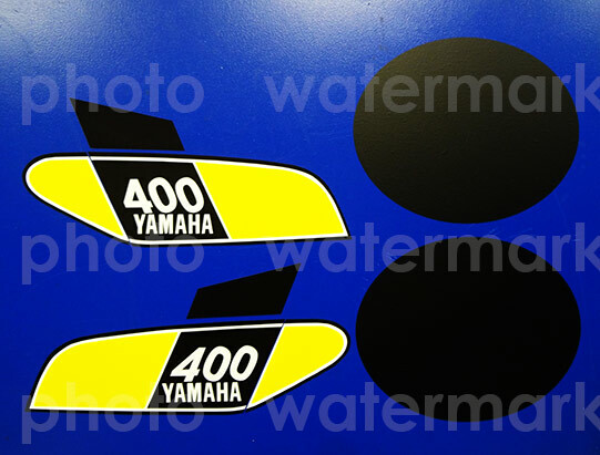 1975 75′ yamaha MX 400 8pc decals graphics stickers MX 400B motocross