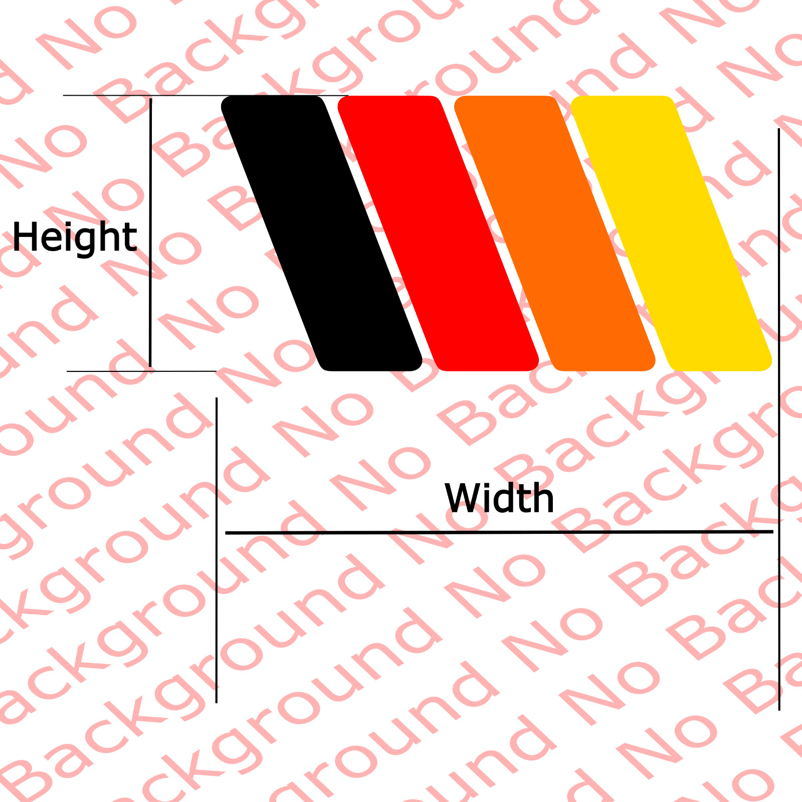 4 Color RETRO SLANT STRIPES Rainbow Vinyl Decal Fits 4RUNNER TACOMA Tundra TY009
