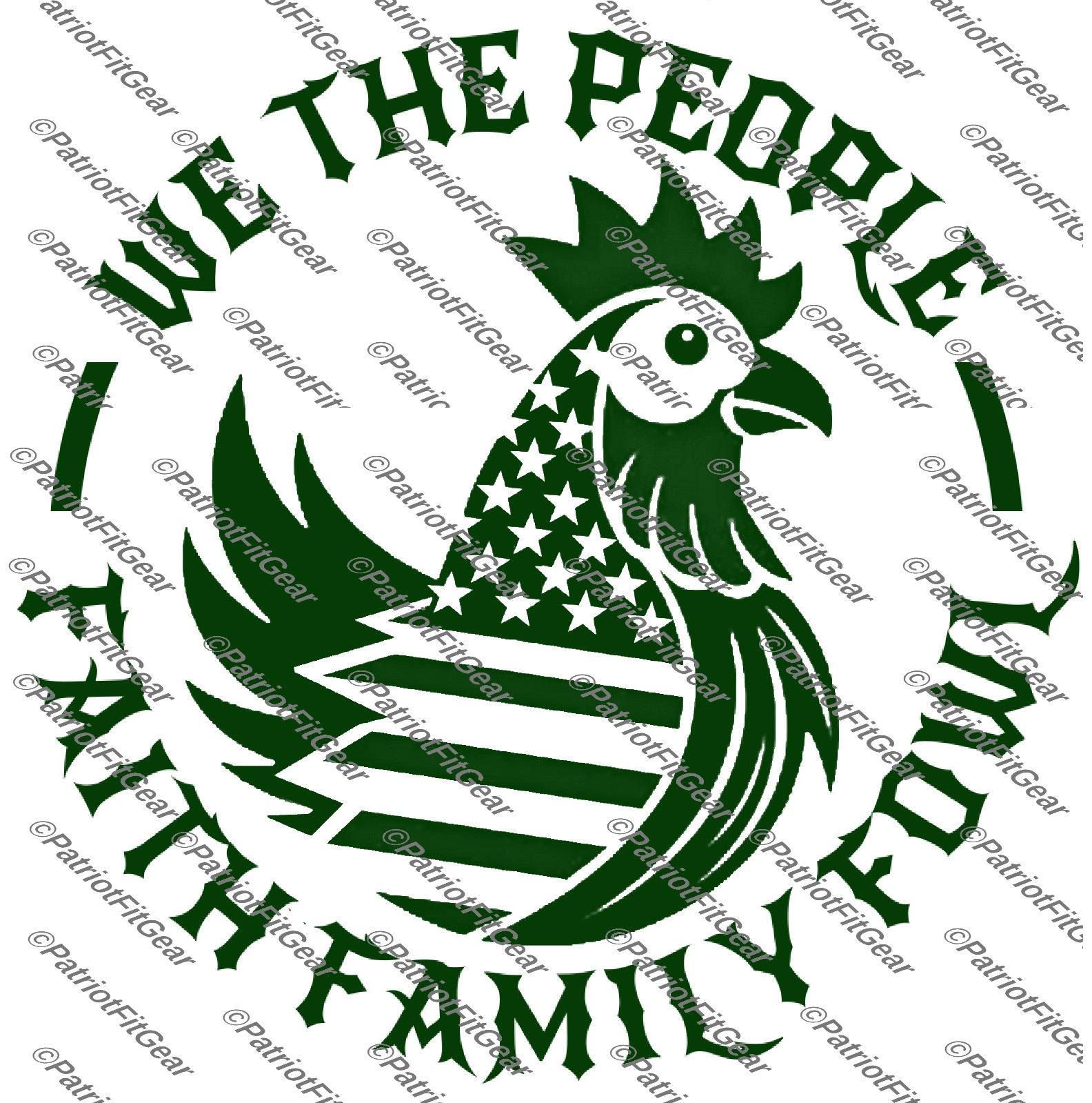 Chicken,We The People,Faith Family,Hen,Fowl,Hen,Chicks, Poultry Farm,Vinyl Decal