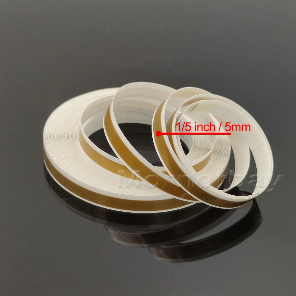 Matte Gold 1/5″ 5mm Car Motorcycle Pin Stripe Vinyl Body Sticker Decals 32ft