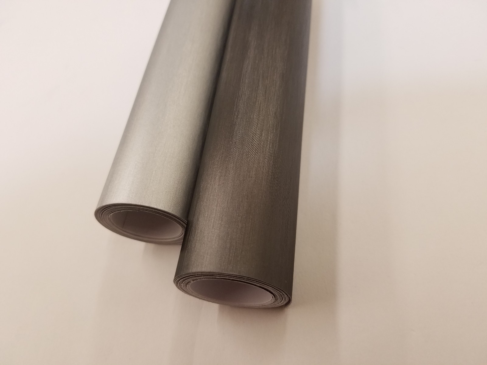 Brushed Silver / Brushed Gray Steel Vinyl Car Wrap Film Sticker Decal Sheet
