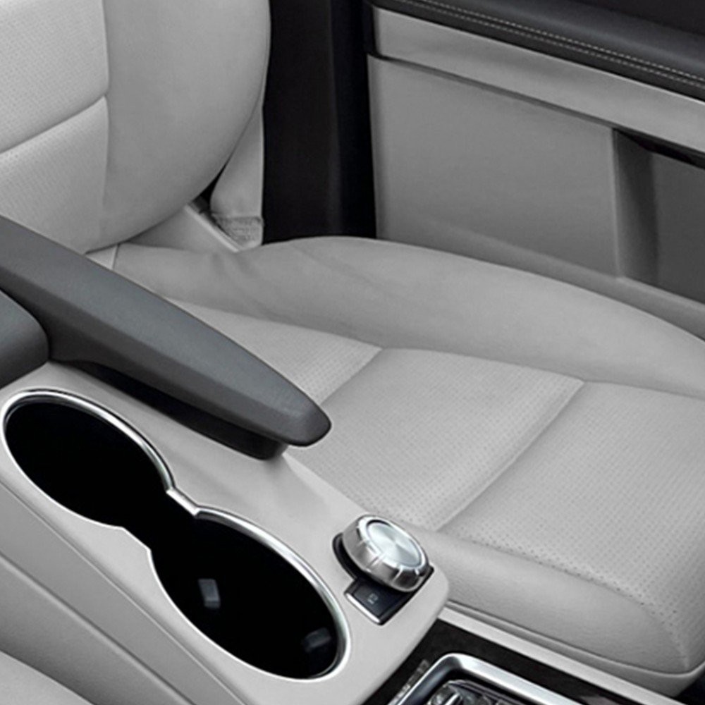 Gray Leather Driver Bottom Seat Cover For Mercedes Benz GLK250 GLK350 08-15 1-5X