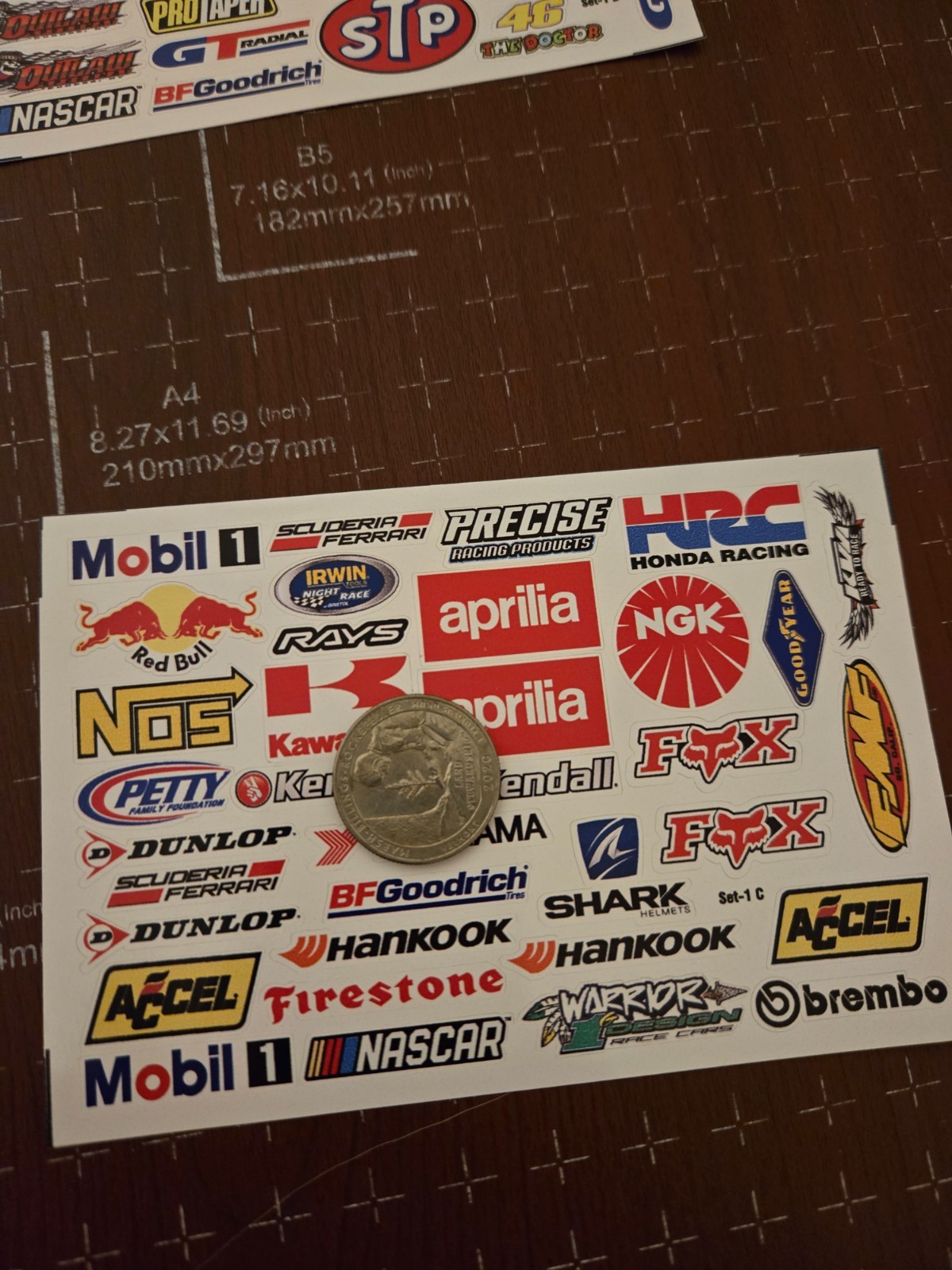 100+ 1/10 Small Racing Decals Stickers Drag Race High Quality Vinyl