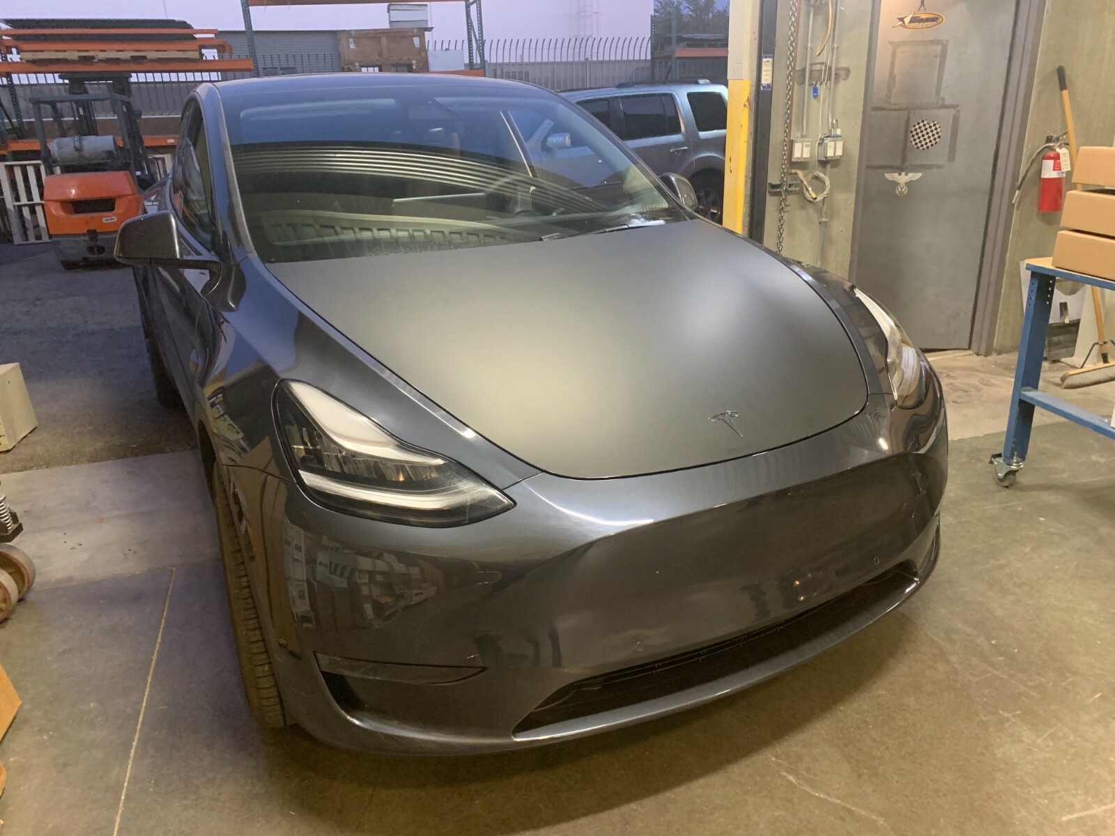 Hood Decal Film Wrap kit 3M 2080 for Tesla Model Y 2020-2021 Matte Black