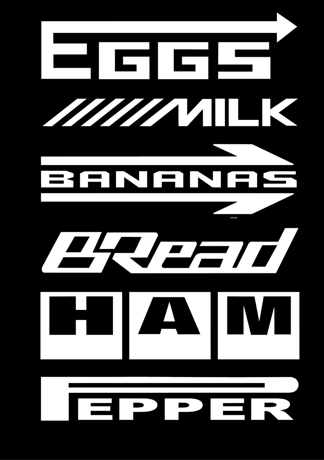 Car Shopping List x2 Design JDM Race Driving Funny Car Van Decal Vinyl Sticker