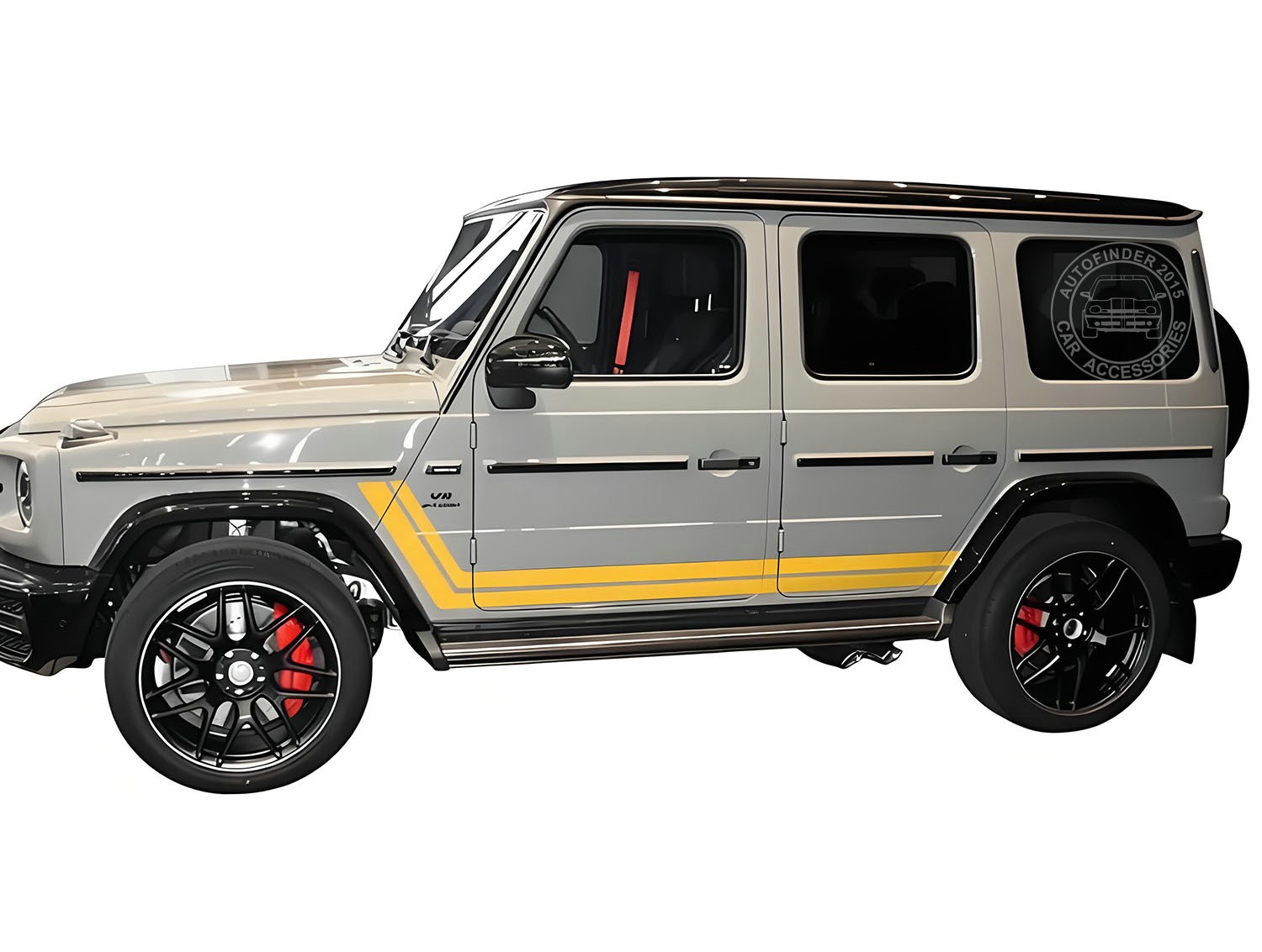 Graphics Hockey Stripe Car Side Sticker For Mercedes Benz G Class W463 G63 G65
