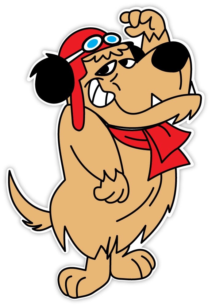 Muttley greetings sticker decal 4″ x 5″