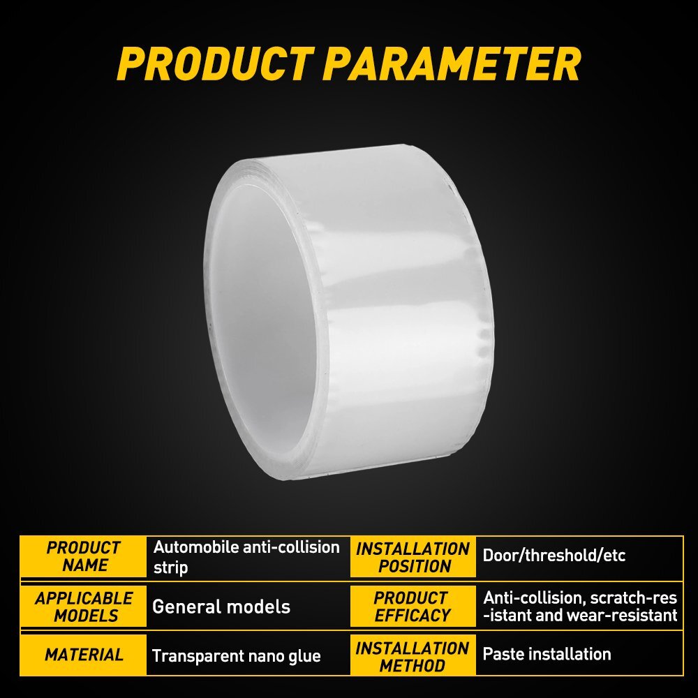 10FT Protector Sill Scuff Car Auto Door Plate Anti-Sticker Scratch Bumper Strip