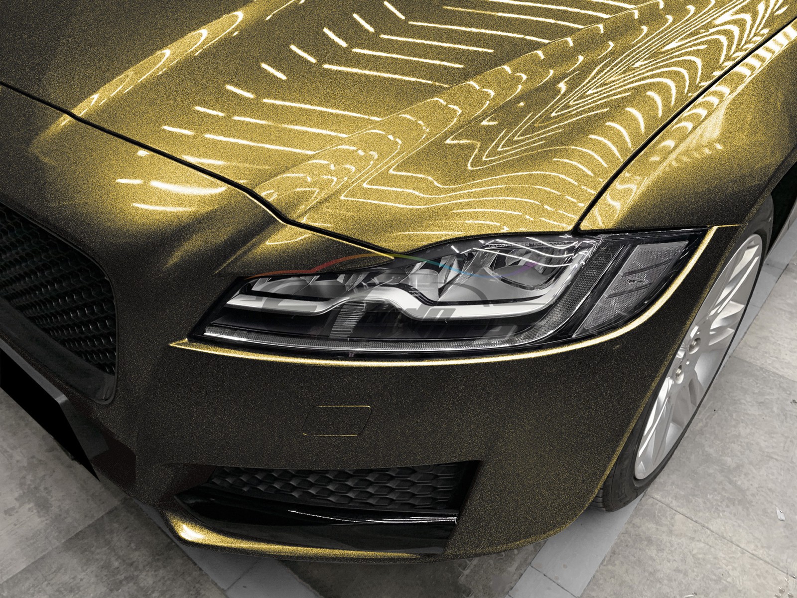 Premium Super Gloss Metallic Bond Gold Vinyl Car Wrap Sticker Sheet Film Decal