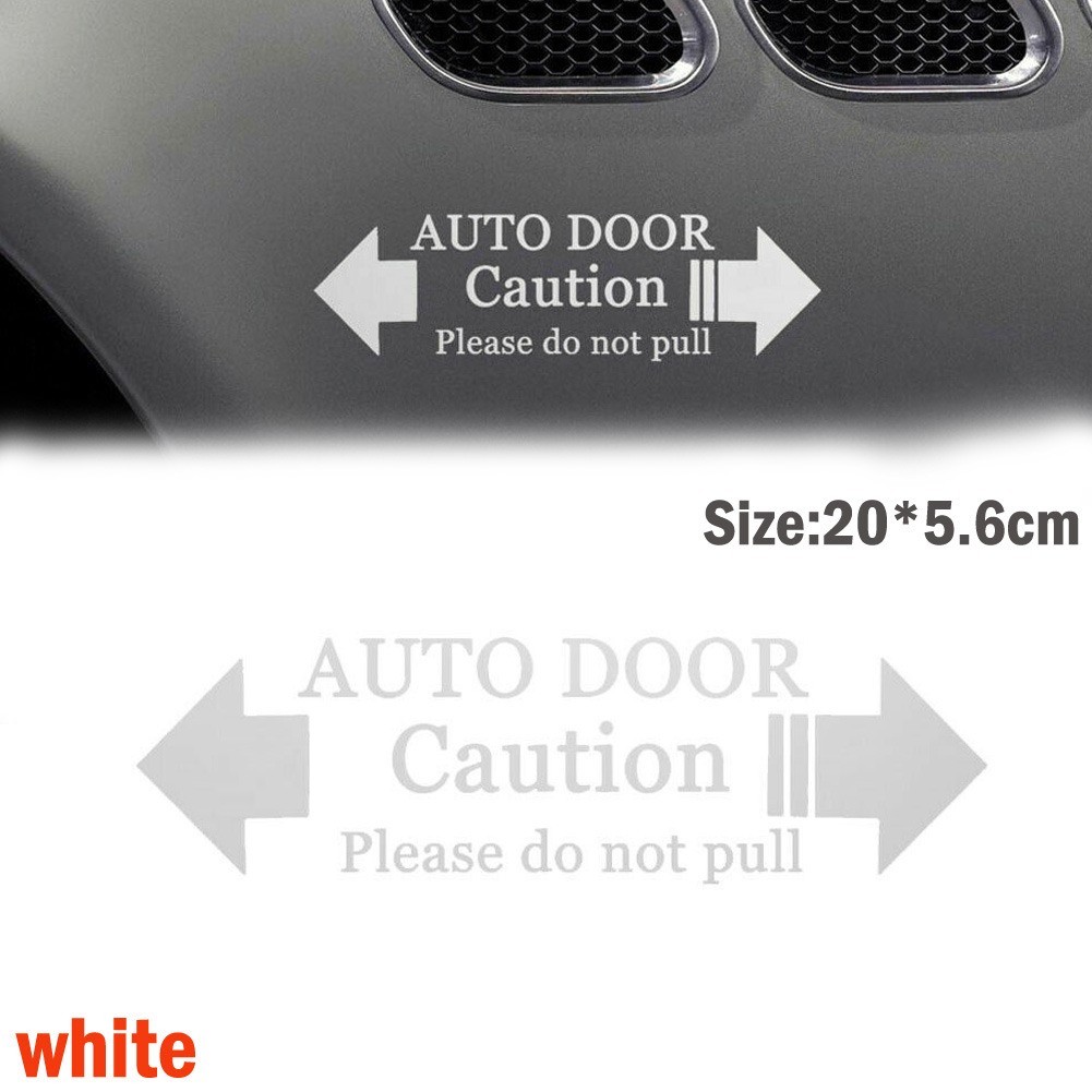 Eye Catching Auto Door Caution Please Do Not Pull Decal Easy to Install!