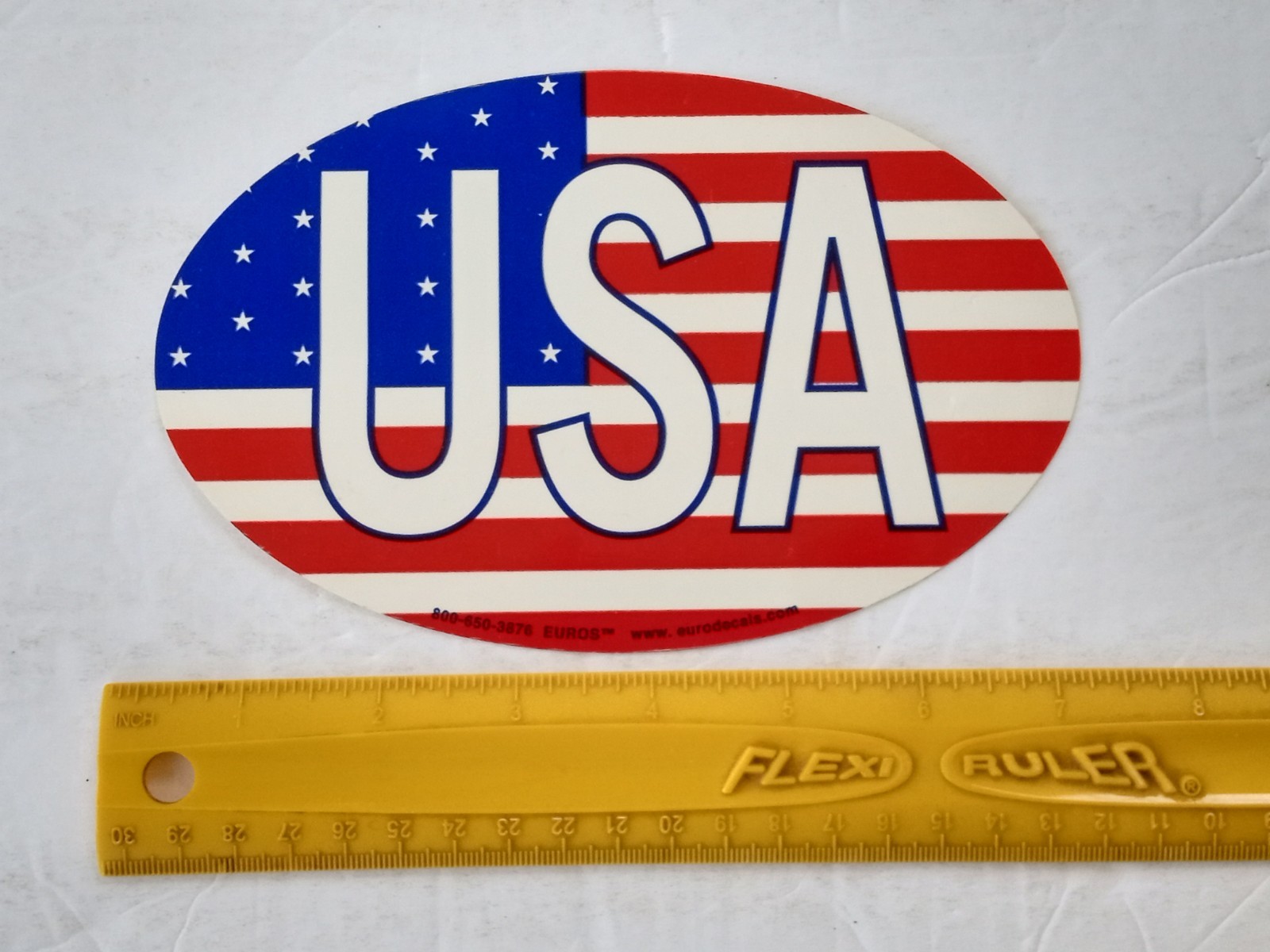 USA American Flag Car Truck Bumper Window Sticker Large Oval Decal 7″ x 4.5″ New
