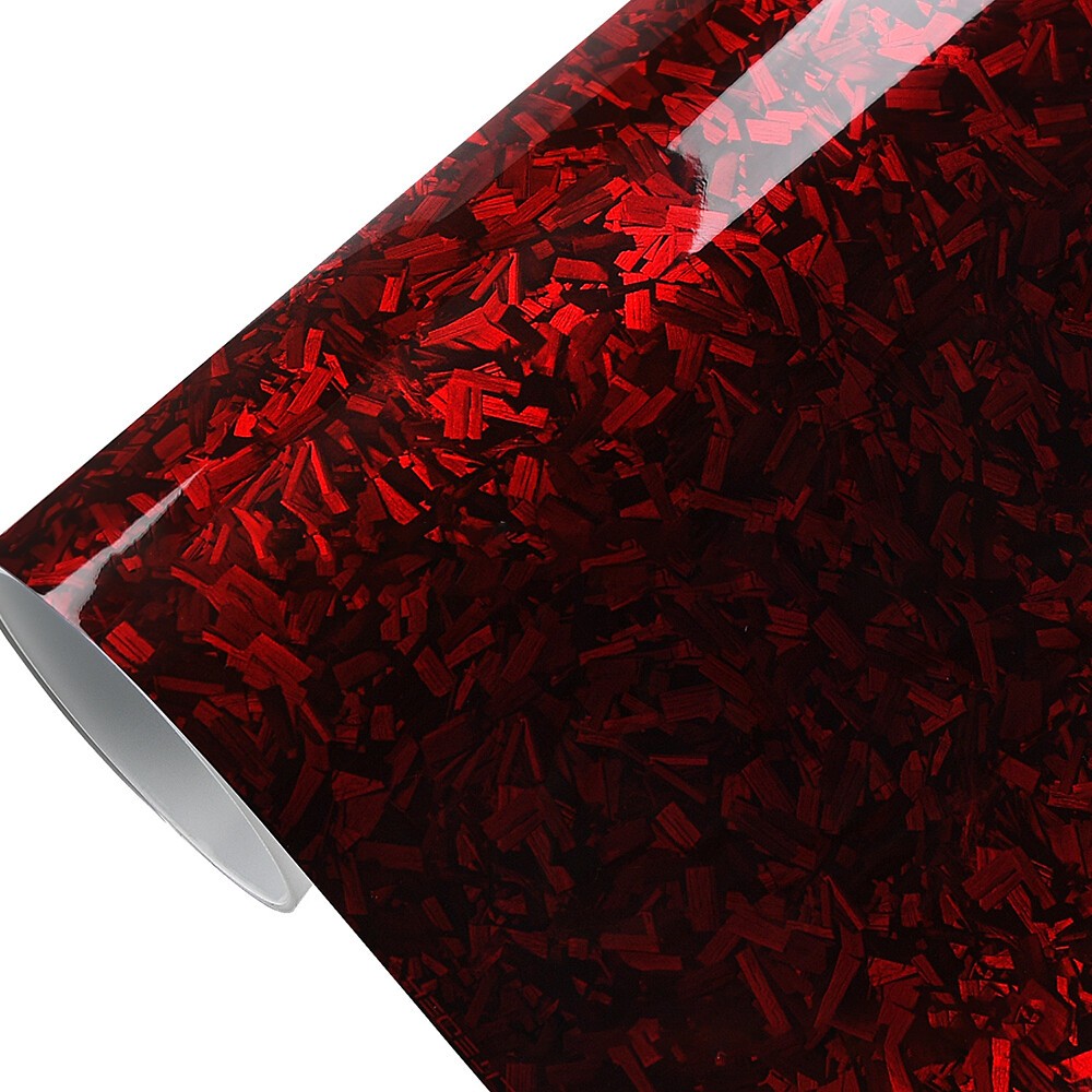 Premium Forged Carbon Fiber Vinyl Film Wrap Roll High Gloss Black Sticker Decal