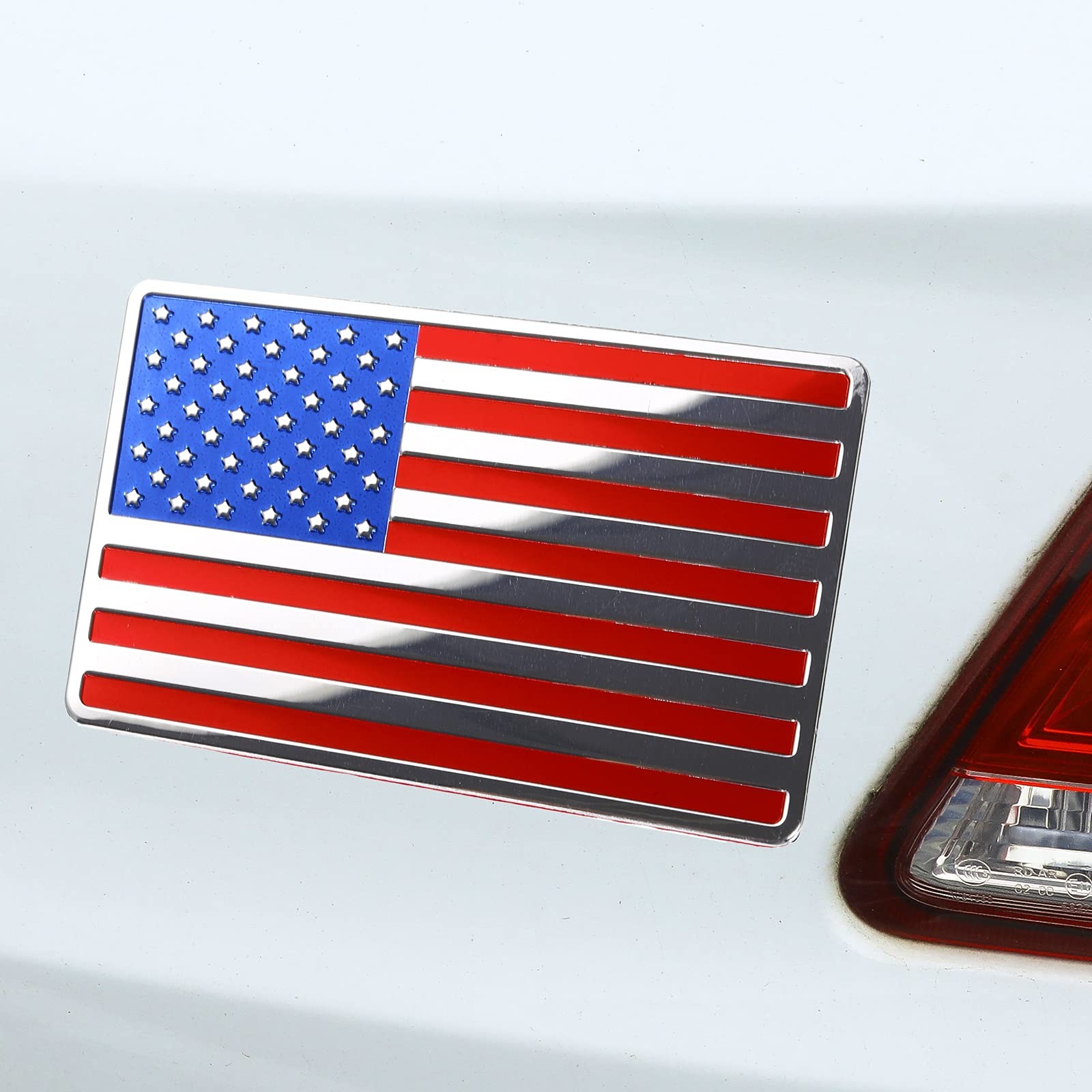 6 Pcs July Fourth American Flag Car Decal 250th Anniversary Patriotic Metal Car