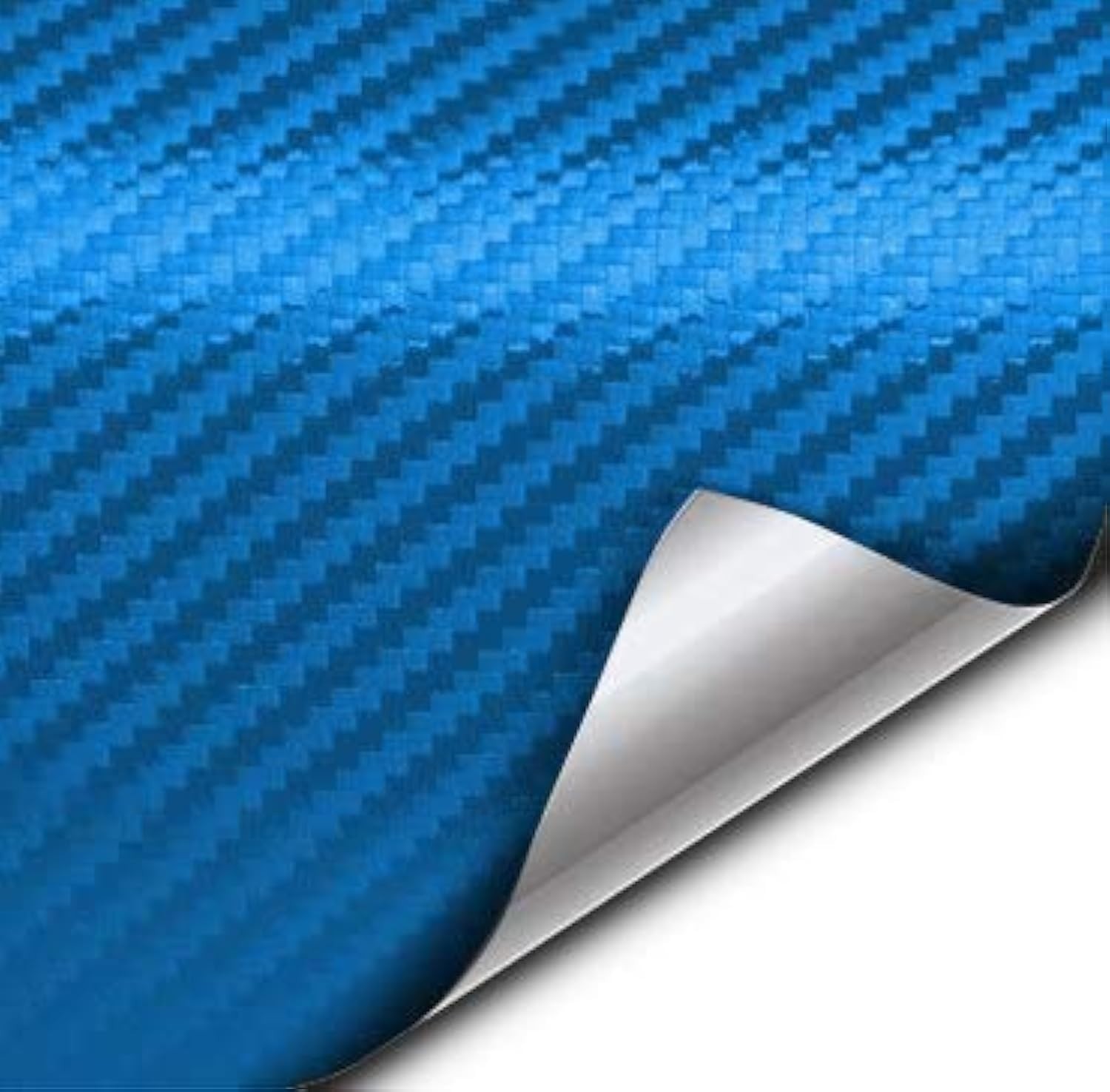 XPO Electric Blue 3D Carbon Fiber Vinyl Wrap 1ft x 5ft