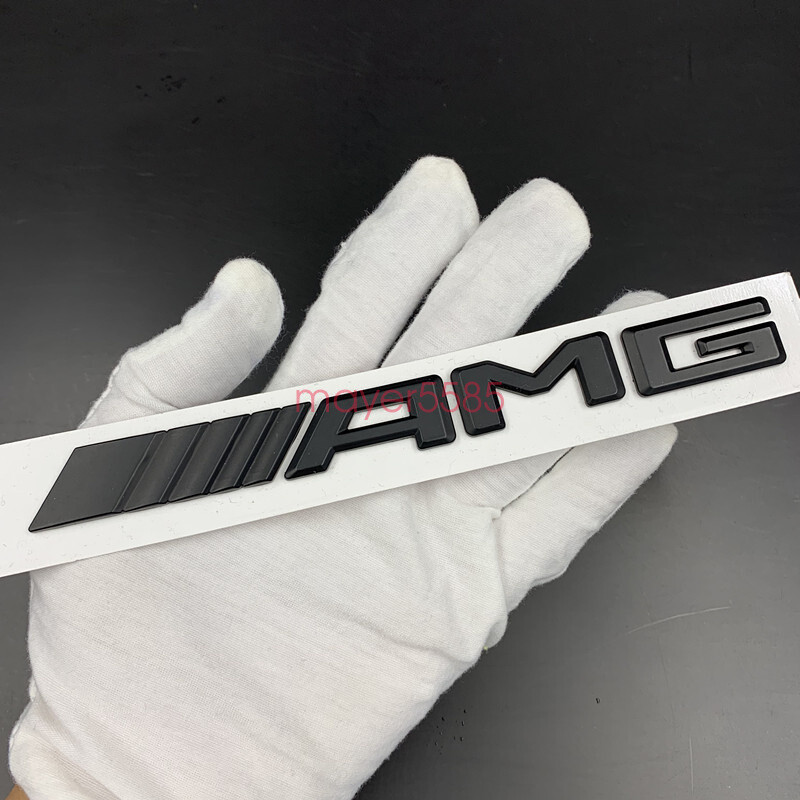 Matte black “SL63 AMG 6.3AMG” Letters Trunk Embl Badge Sticker for Mercedes Benz
