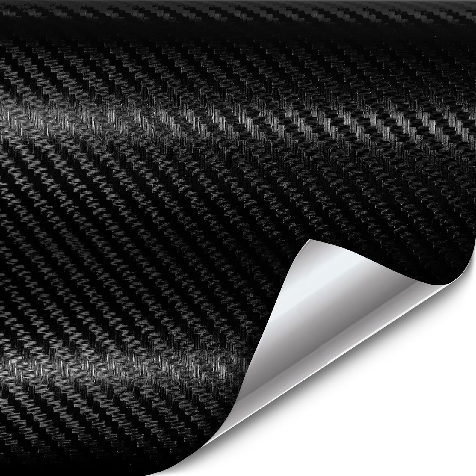 VViViD XPO Black Carbon Fiber Car Wrap Vinyl Roll Featuring Air Release