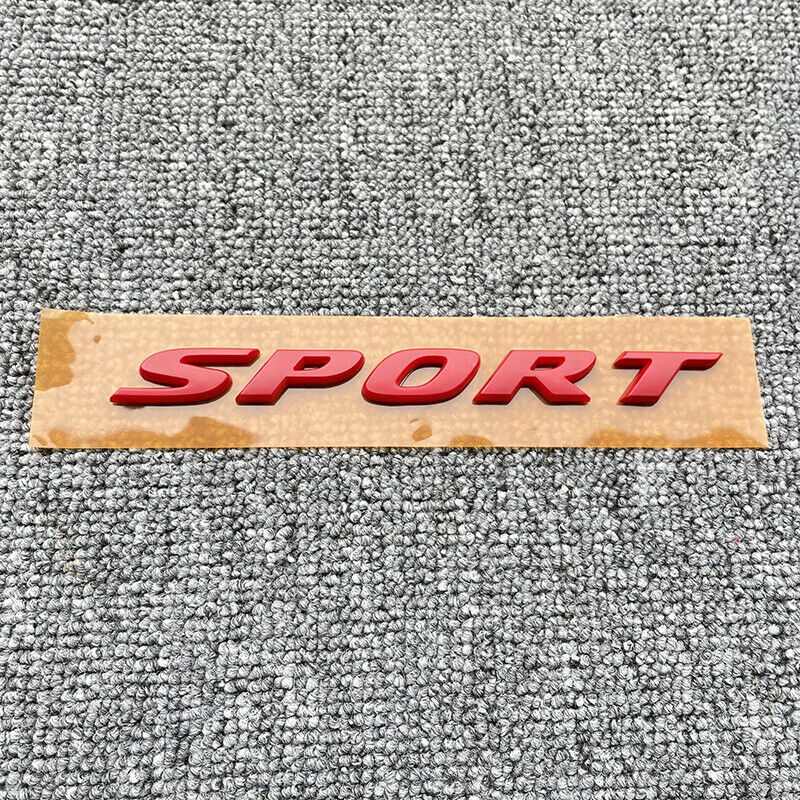 1pcs/For Honda Civic Red Sport Rear Trunk Lid Letter Badge Emblem Nameplate