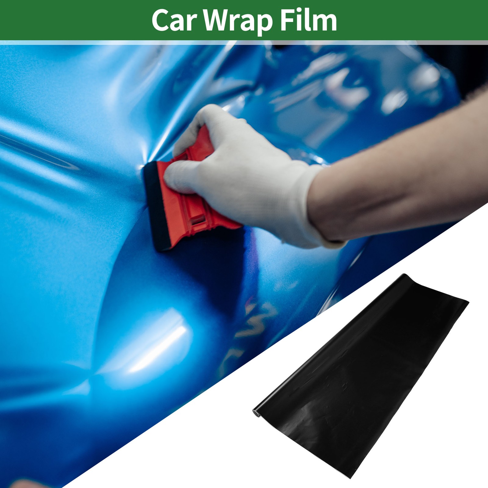 Car Wrap Film 7 ft x 59.84 inch Matte Black 1 Pc Exterior Interior Protective
