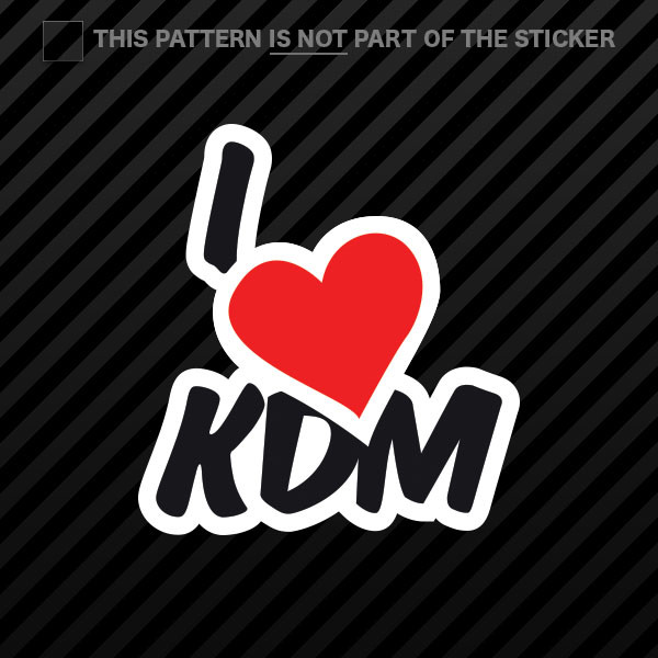 I Love KDM Sticker Self Adhesive Vinyl korea korean
