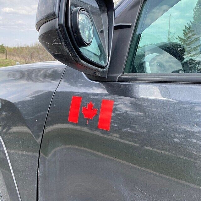 Canada Flag Decal | Maple Leaf Canadian Car Window Door Bumper Vinyl Sticker