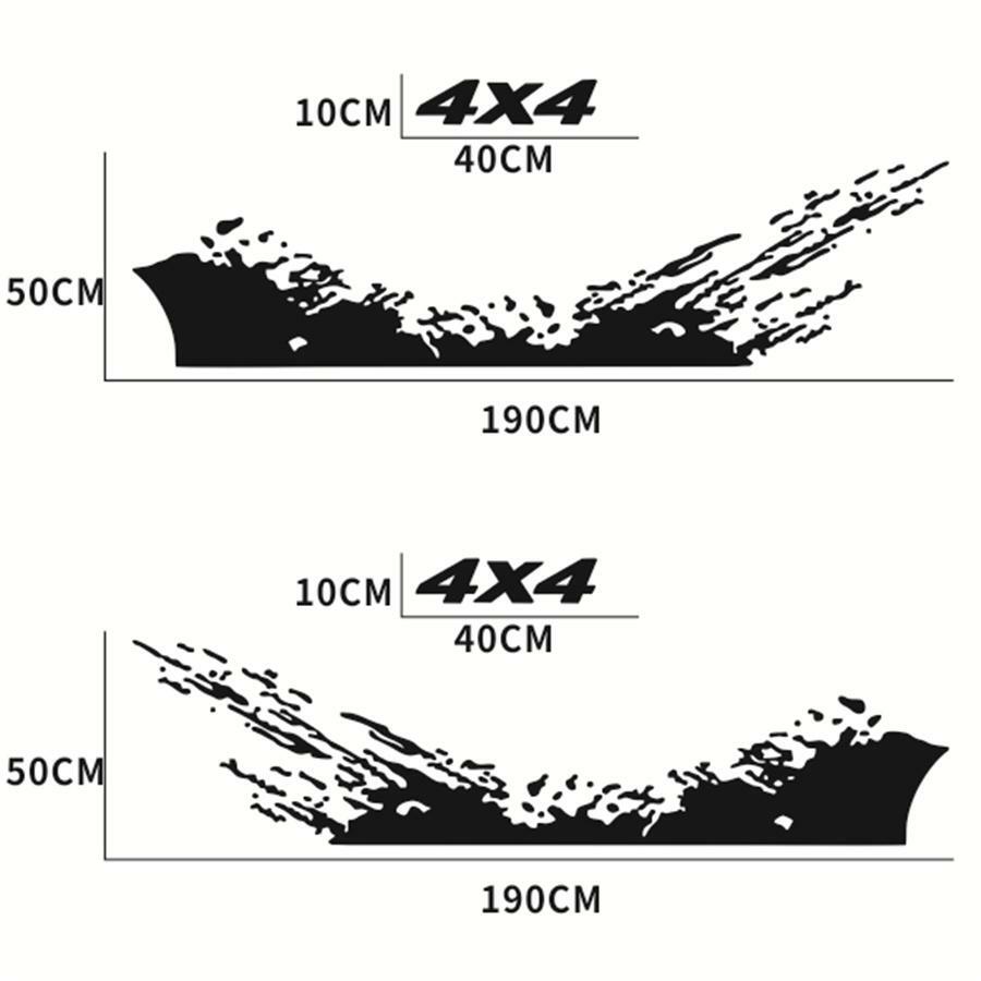 Car Splash 4×4 Off Road Truck Rear Bed Side Decal Fit For Ford F150 F250 F350