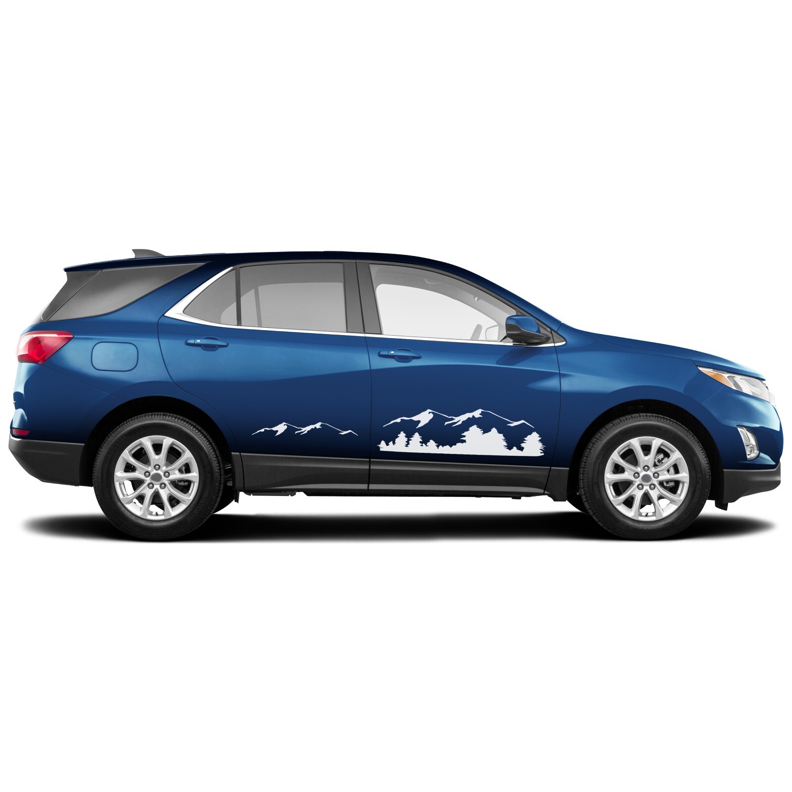 Lower door mountain graphics stickers decal compatible with Chevrolet Equinox
