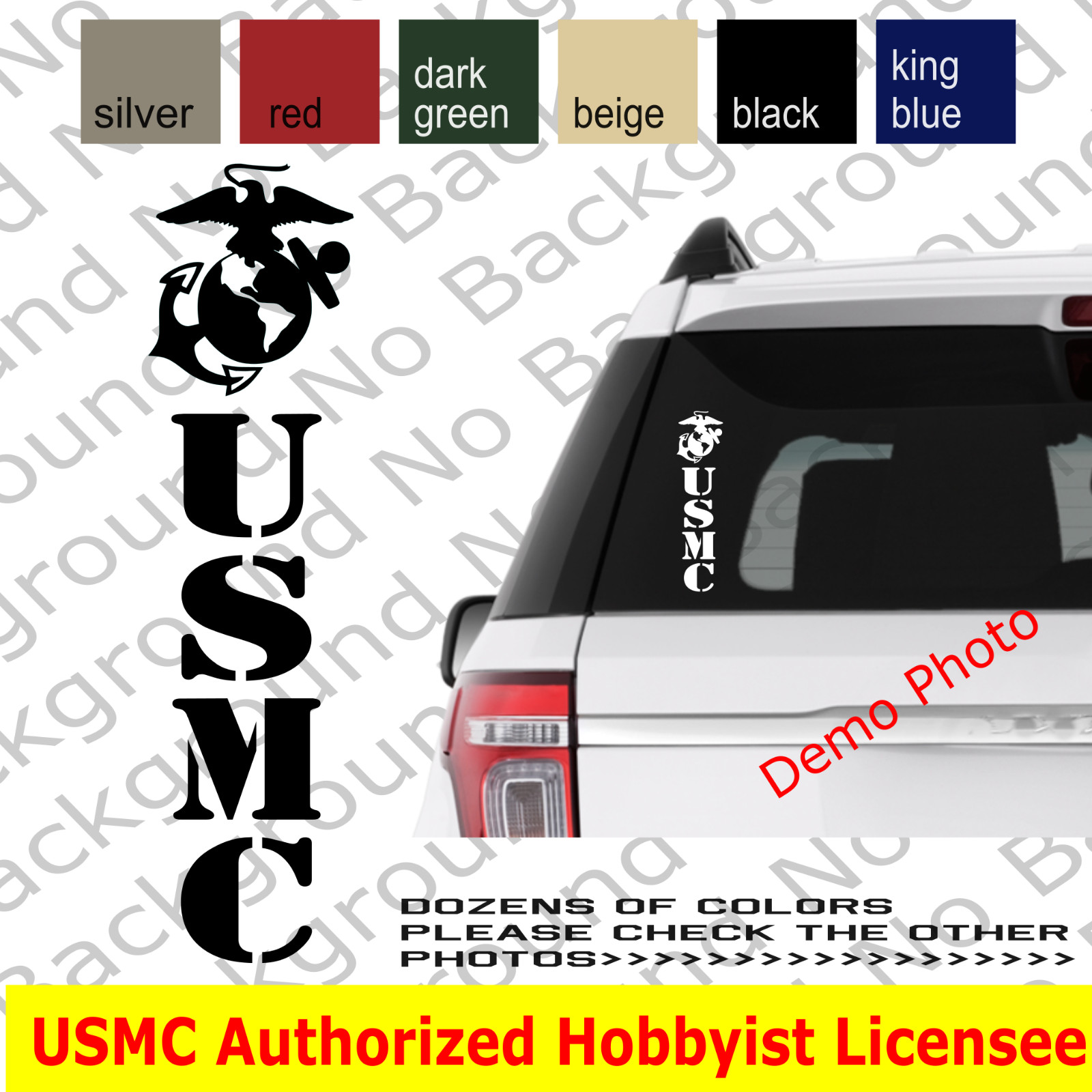 USMC EGA Marines Vinyl Die Cut Decal Sticker for Sempi Fi Veteran Retired AY060