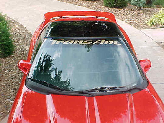 fits 93-02 Trans Am Windshield Banner Decal 93 94 95 96 97 98 99 00 01 02 TA