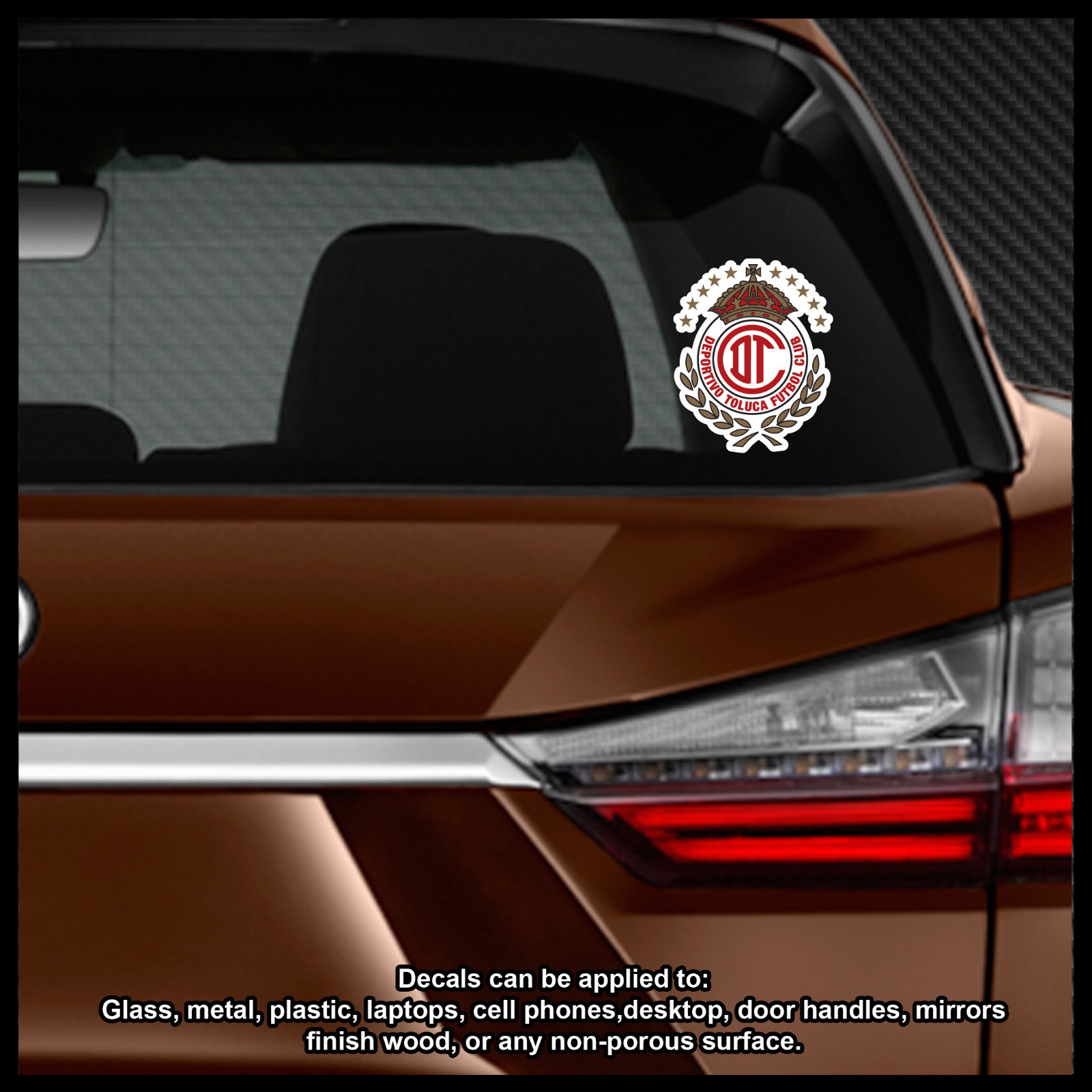 Diablos rojos del Toluca decal sticker soccer liga mx futbol tigres monterrey