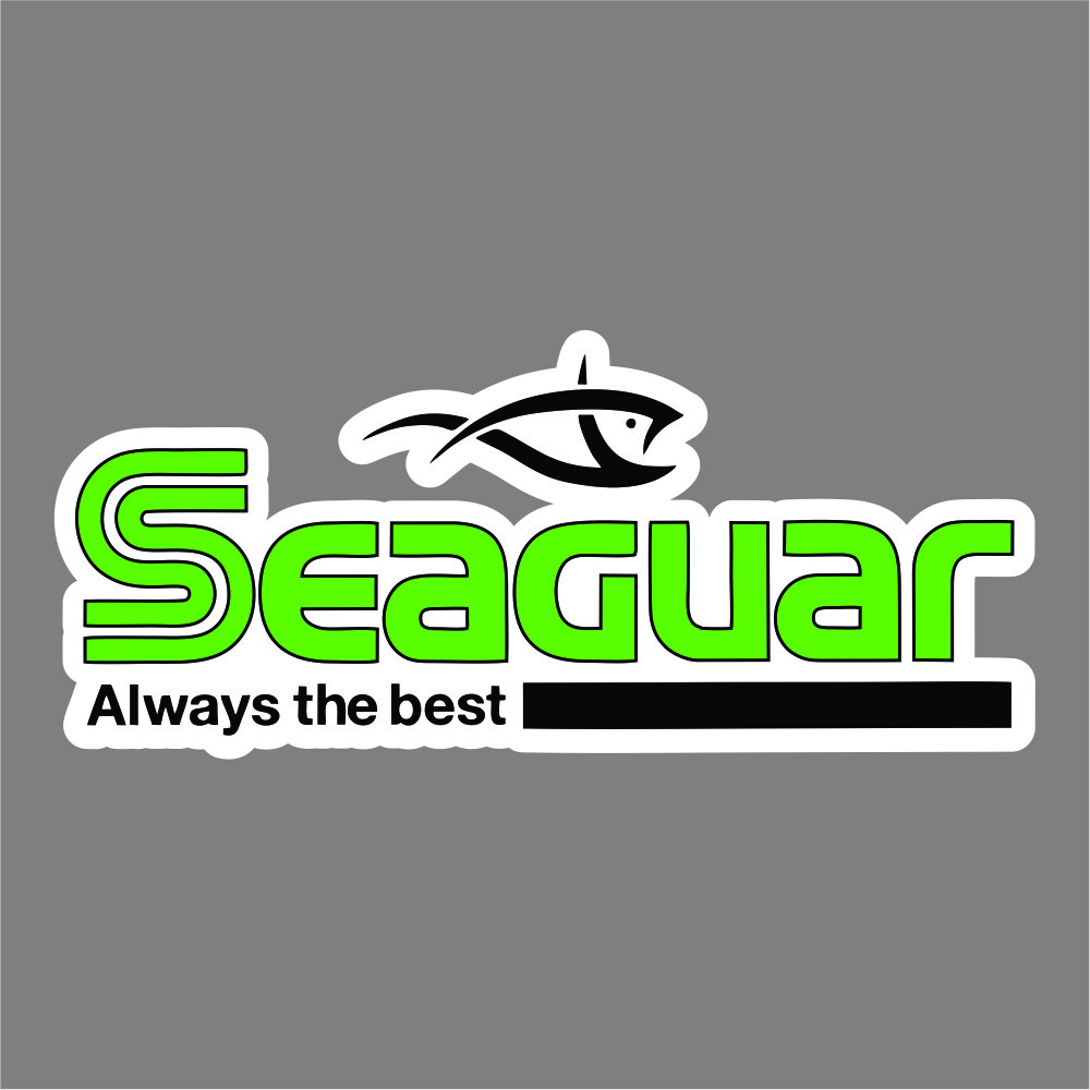Seaguar Lime Green Carpet Graphic Decal Sticker for Fishing Bass Boats