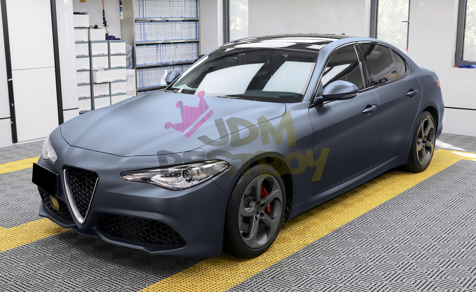Matte Metallic Gray Blue TPU PPF Paint Protection Film Dry Wet Apply Vinyl Wrap