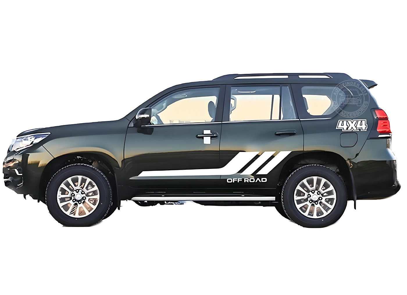 Car Side Sticker Graphic Decal For Toyota Prado 4×4 Off Road Racing Stripe Vinyl