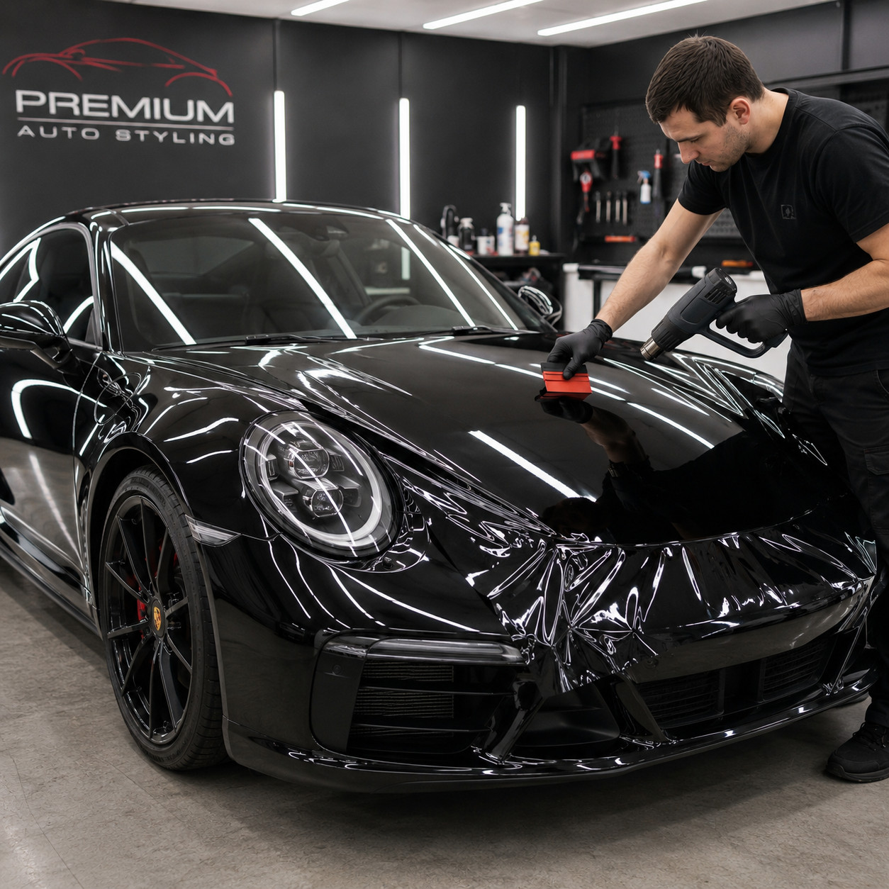 NEW Premium High Gloss Vinyl Film Car Wrap Sticker Decal DIY Bubble Free