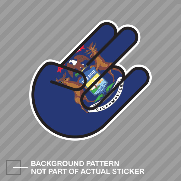 Michigan Shocker Sticker Decal Vinyl michigander MI