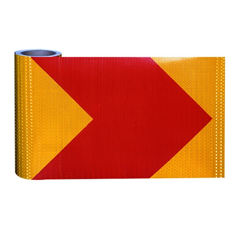 Bright Yellow and Black Reflective Safety Tape for Enchanced Visibility