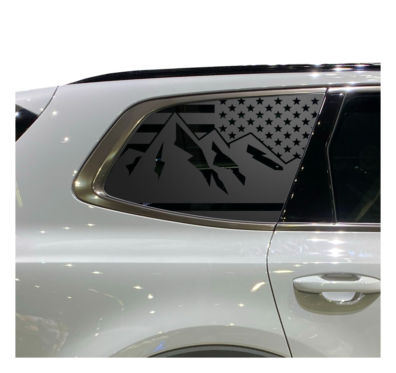 Mountain design USA Flag Decals – Fits 2022 + Kia Telluride Window KT1-BX1