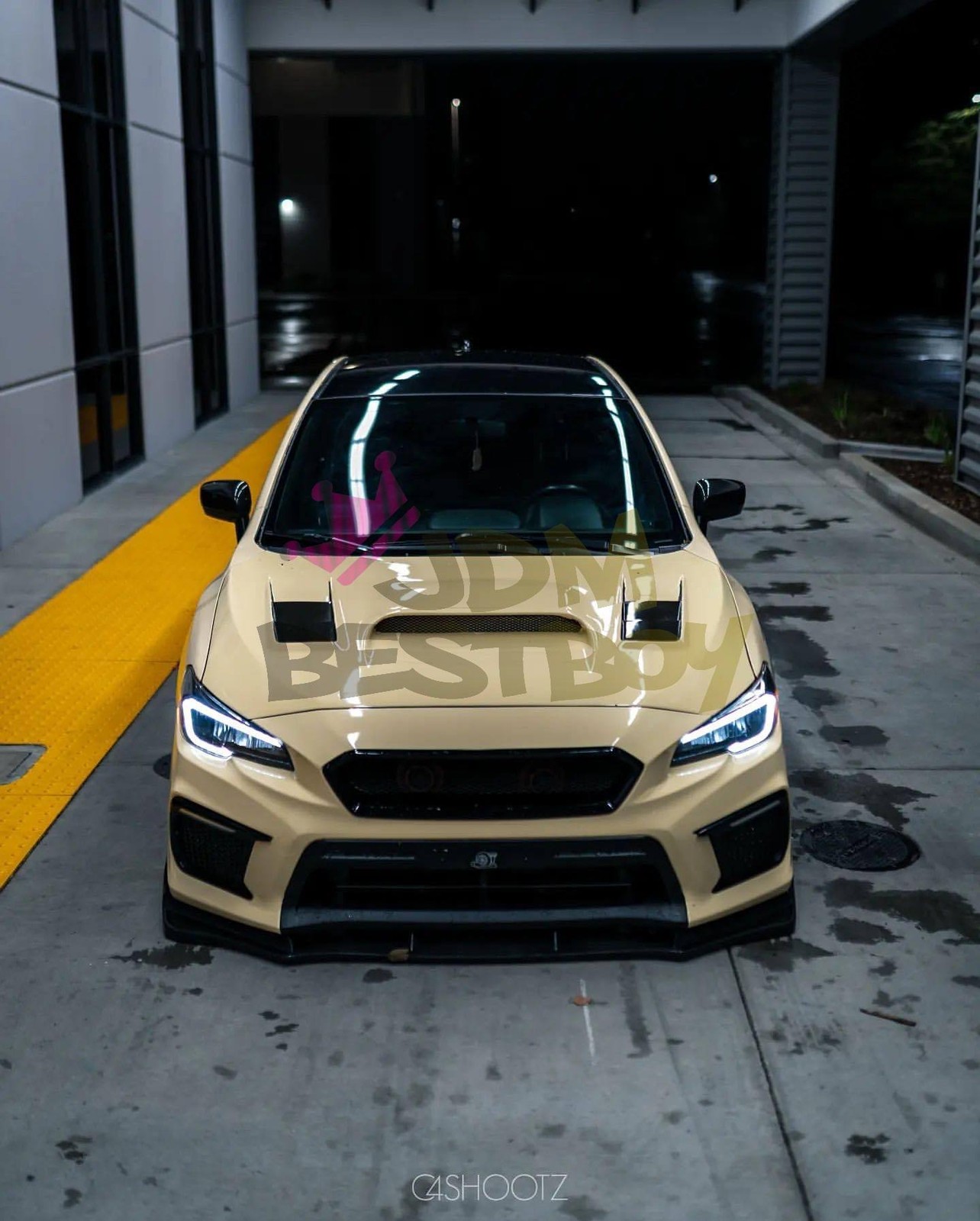 ESSMO PET Super Gloss Light Ivory Car Vehicle Vinyl Wrap Decal Glossy Like Paint