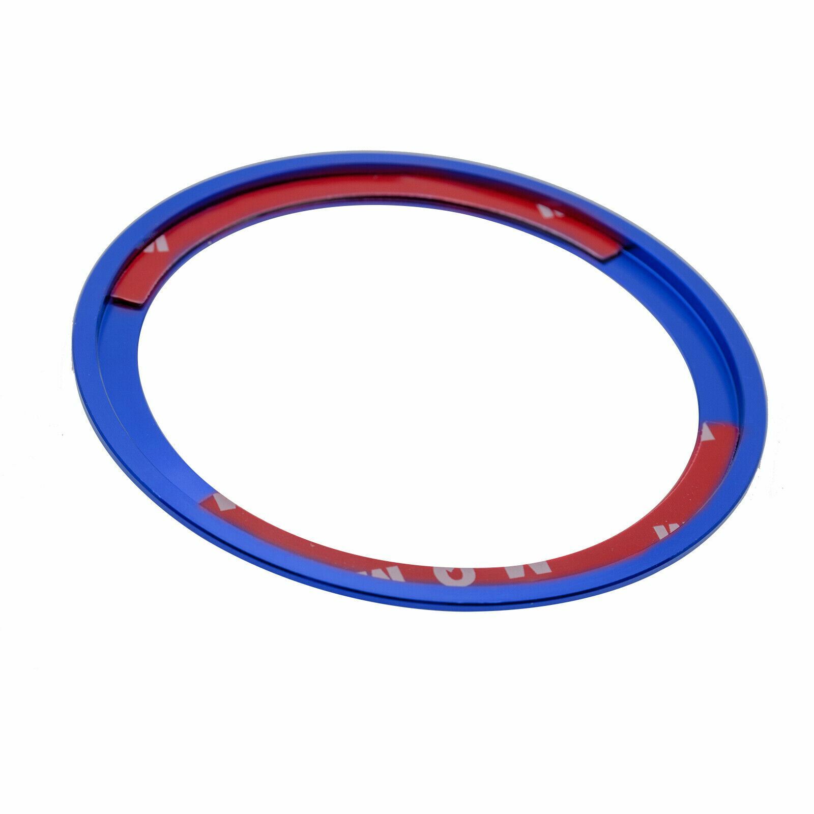 Blue Logo Decor Ring Trim For Jaguar F-Pace XE XF XJ Front Grille Feline Emblem