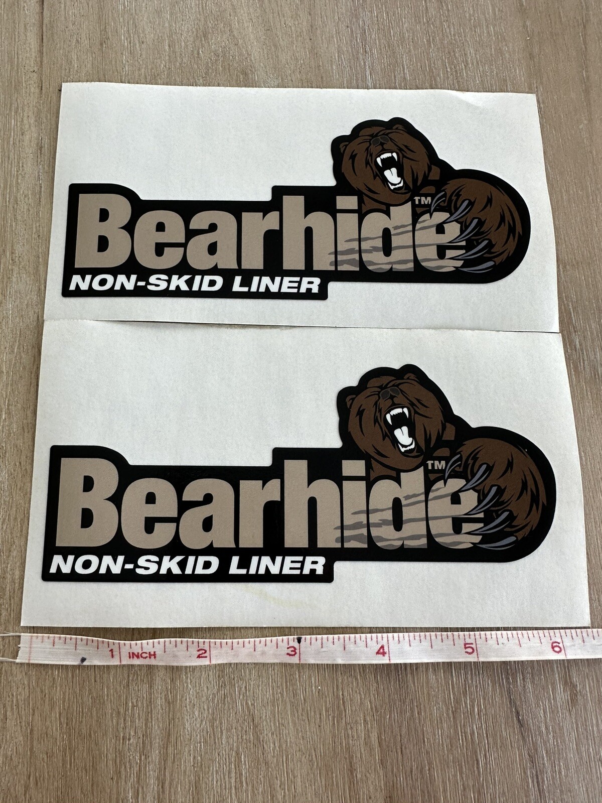 2 Bearhide Non-Skid Liner Vinyl Decals Stickers 6”x3.5” Super Rare
