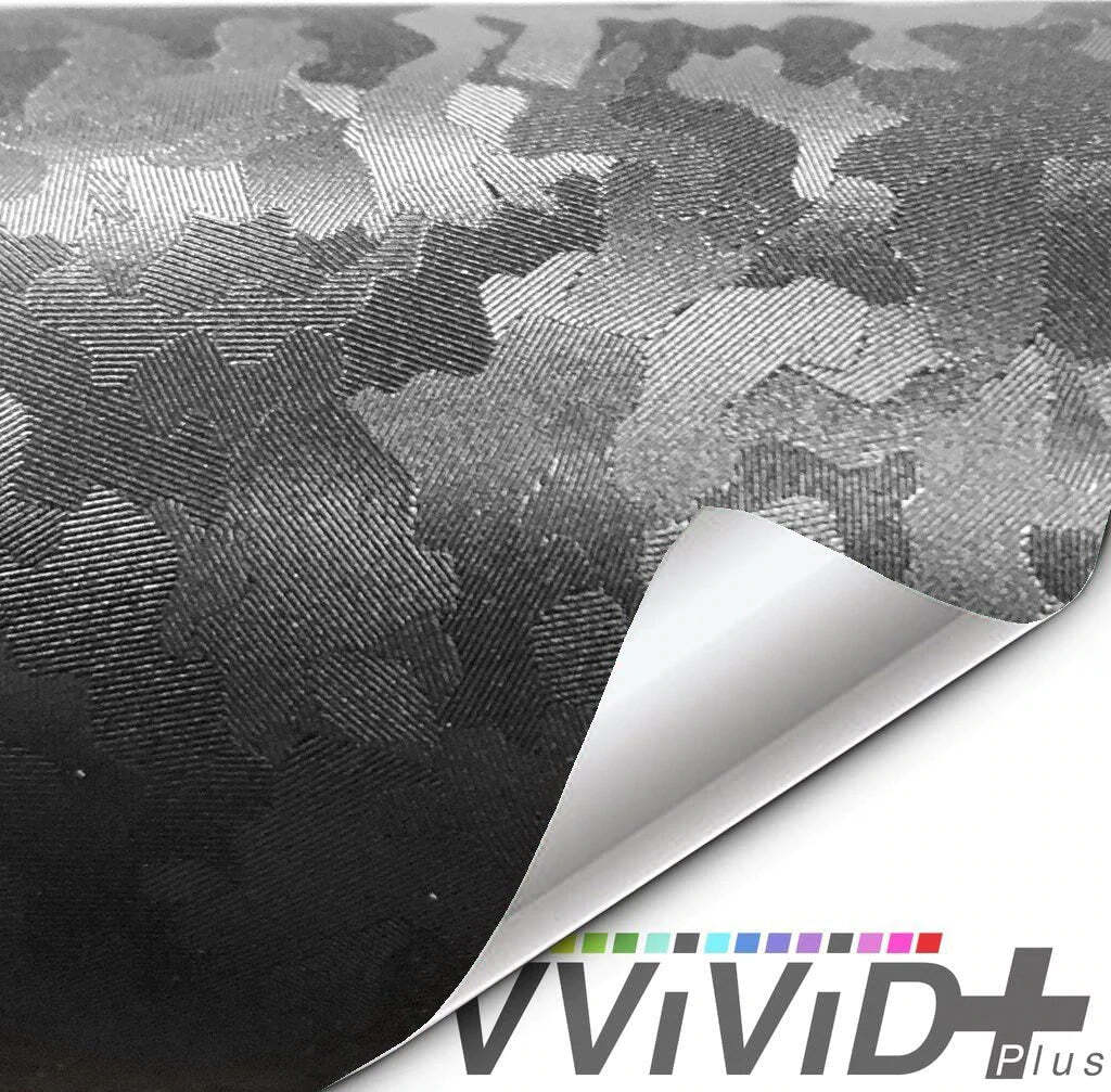 VVivid 2022 VVivid+ Black Stealth Micro Camo Vinyl Car Wrap Film | V503