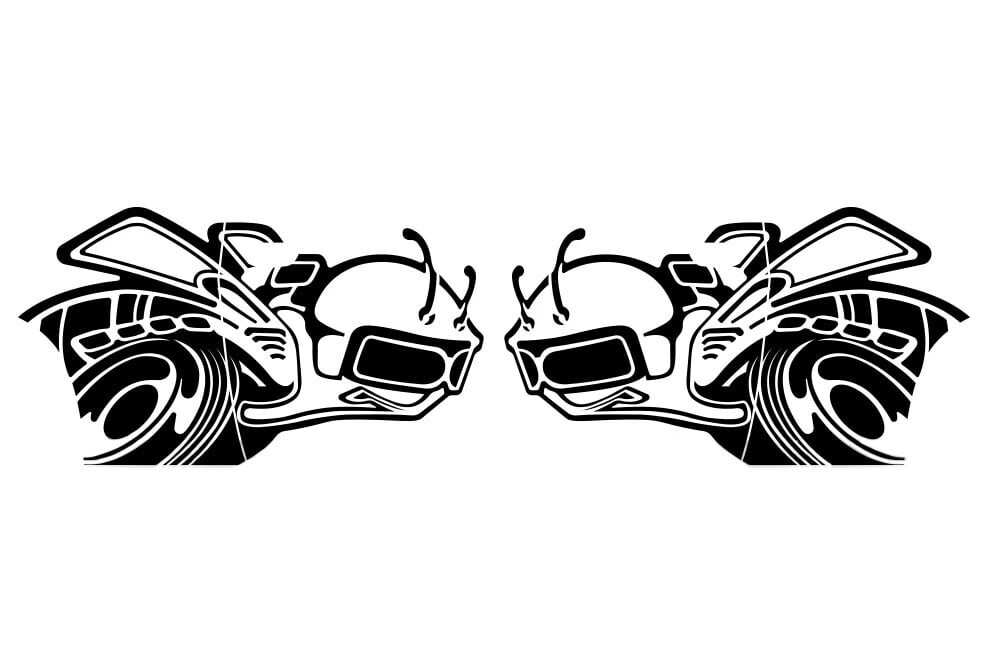 For 2008-2023 Dodge Challenger Side Body Graphic SUPER RUMBLE BEE Door Decals