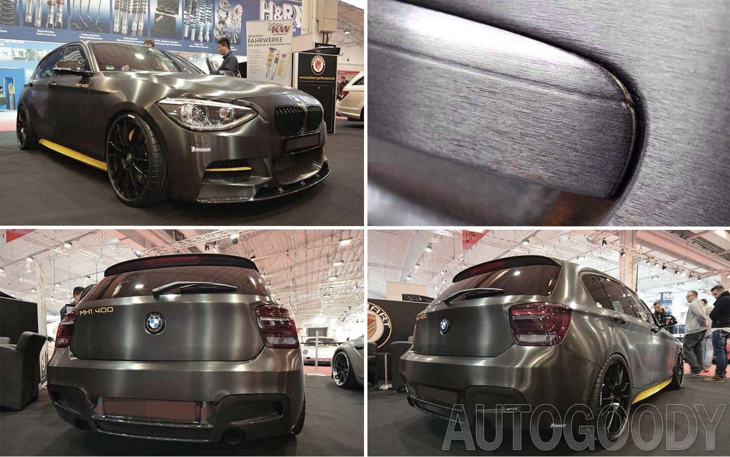 12″ x 60″ Gray Brushed Aluminum Vinyl Film Wrap Sticker Decal Air Bubble Free