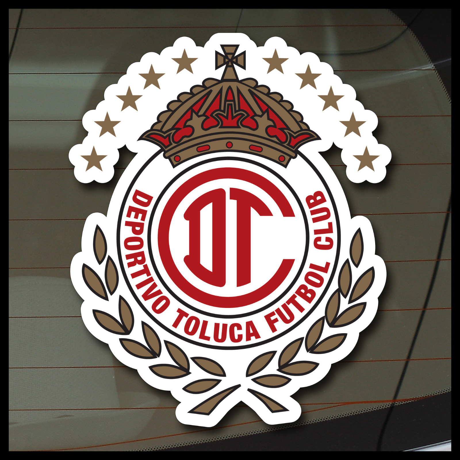 Diablos rojos del Toluca decal sticker soccer liga mx futbol tigres monterrey